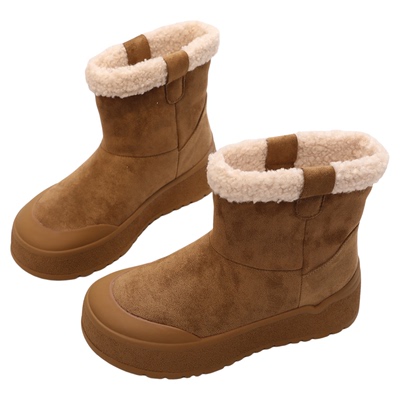 JYSN品牌真皮雪地靴女冬季短靴