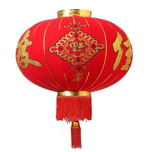 元旦欢度佳节大红灯笼阳台吊灯喜庆春节大门绒布户外挂件宫灯用品