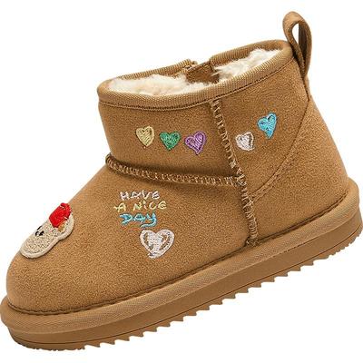 巴拉巴拉雪地靴男童女童加绒短靴