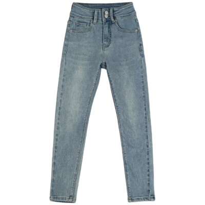 女童秋冬季束脚牛仔裤显瘦