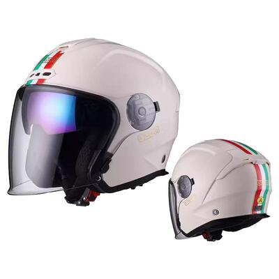 beon3/4盔四季双镜片头盔新品