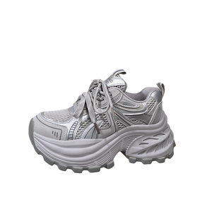 10cm厚底增高老爹鞋女2026新款春季小个子休闲松糕时尚轻便运动鞋