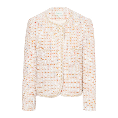 JESSIE小香风短款鸭绒羽绒服外套