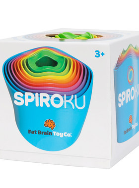 智库彩虹螺旋塔感统训练儿童彩虹塔男孩女孩创意礼物玩具Fatbrain