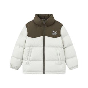 PUMA彪马中小童羽绒服新款冬季宝宝加厚保暖外套时尚男女孩面包服