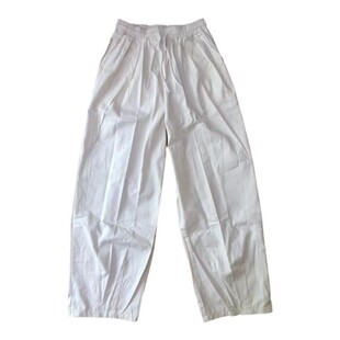 白色裤子女宽松嘻哈阔腿裤直筒拖地纯棉休闲裤长裤夏季美式跳舞