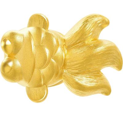 周生生黄金串珠金鱼转运珠