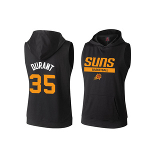 太阳队杜兰特同款无袖连帽卫衣男美式布克保罗篮球运动训练服背心