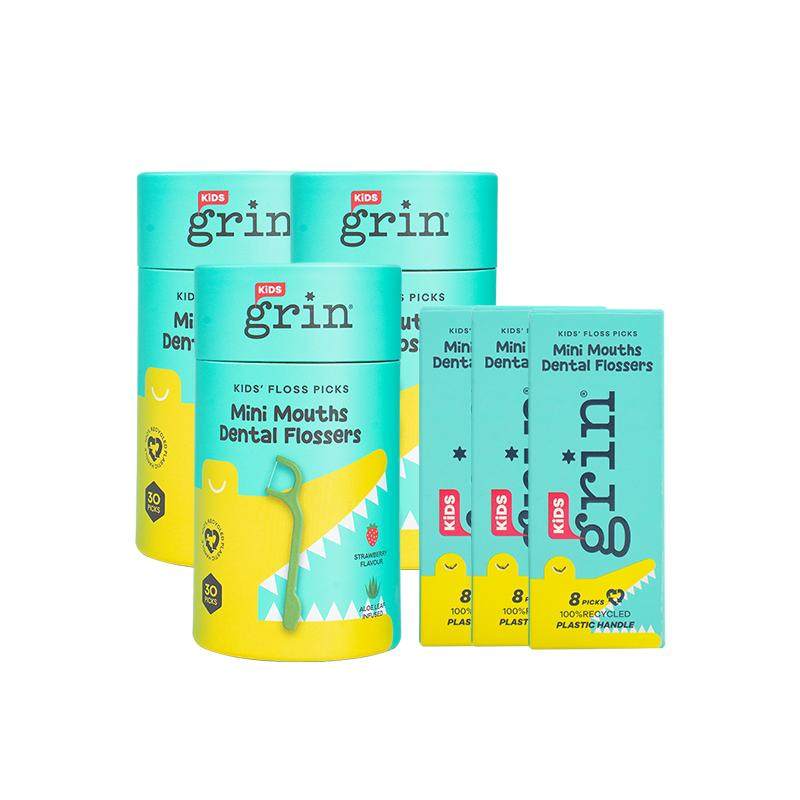 grin牙线棒牙线独立包装安全卫生