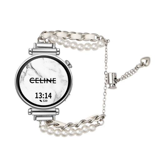 适用华为gt5手表带新款珍珠手链5pro智能运动手表链watch4女士系列女表watchgt4高级感夏天女款gt3/2专用夏季