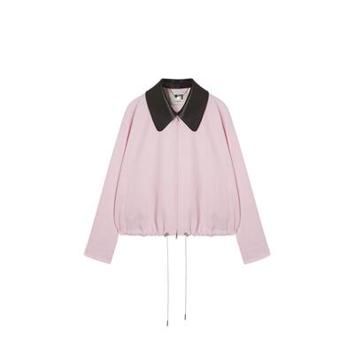 【年中首降】PORTS 1961春夏女士多材质拼接短款夹克外套