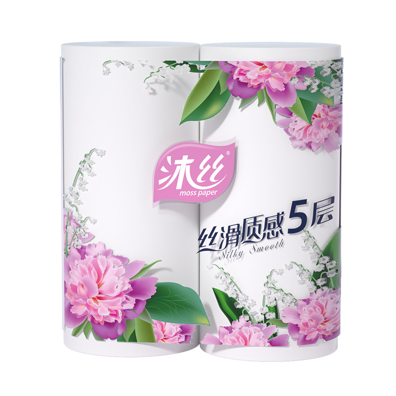 新宇五层加厚双卷长卷纸家用卫生纸母婴适用卷筒纸厕所用无芯厕纸