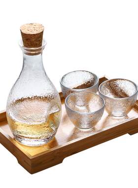 加厚白酒玻璃小酒杯套装