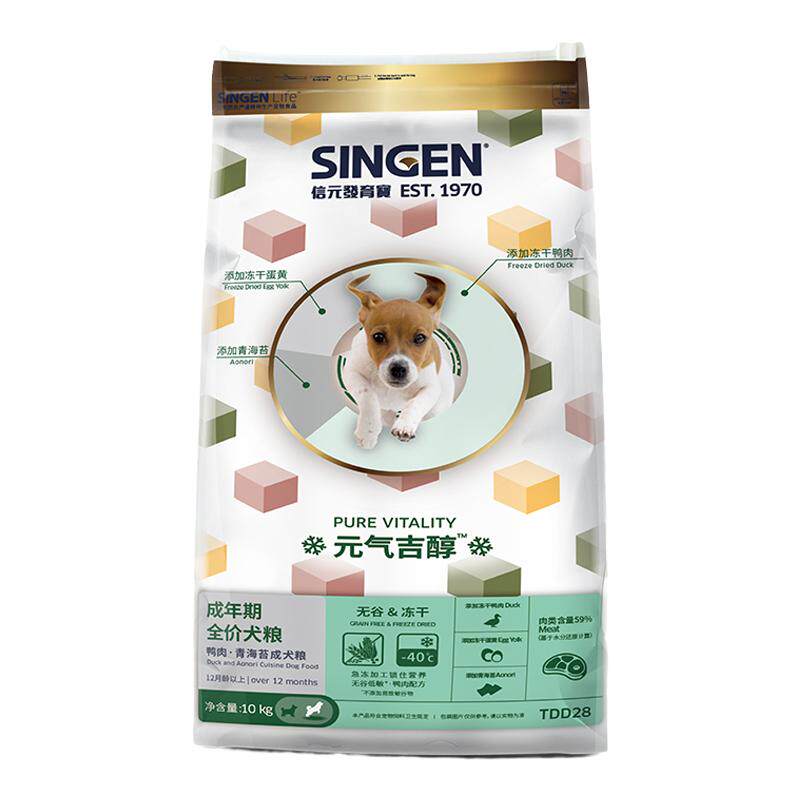 信元发育宝鸭肉梨青海苔狗粮10kg