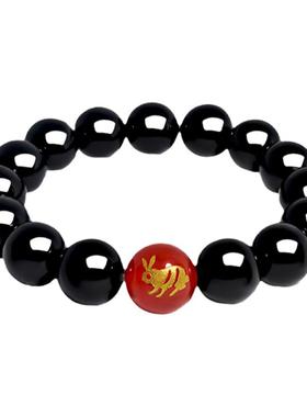 奥莱依天然玛瑙手串十二生肖属相