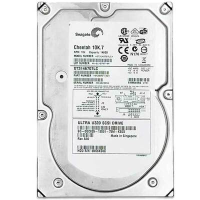 希捷服务器硬盘146G 10K Ultra320 SCSI 80pin3.5英寸ST3146707LC