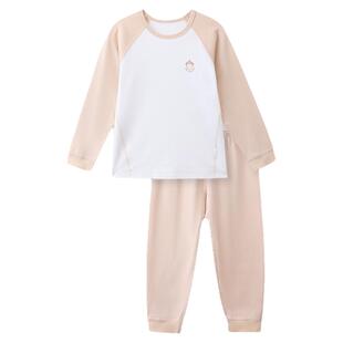 丽婴房2025秋季新款5A级抑菌亲子家居服儿童宽松秋衣秋裤套装秋装