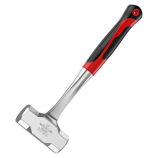 德力西电气锤子连体八角锤一体榔头砸墙二锤手锤超硬大铁锤石工锤