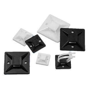 带胶自粘贴式扎带固定座吸盘电线收纳卡扣固定器配线夹尼龙理线器