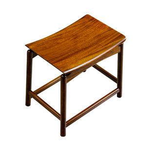 乌金木实木马鞍凳板凳家用客厅茶几凳家用换鞋凳元宝凳木头凳餐凳