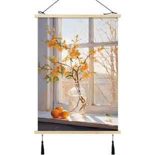 布艺挂画电表箱装饰画玄关走廊墙布挂毯氛围感壁画出租房墙布