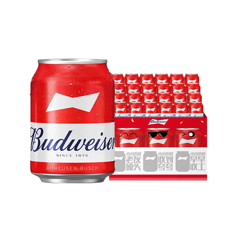 百威啤酒迷你罐255ml*24听