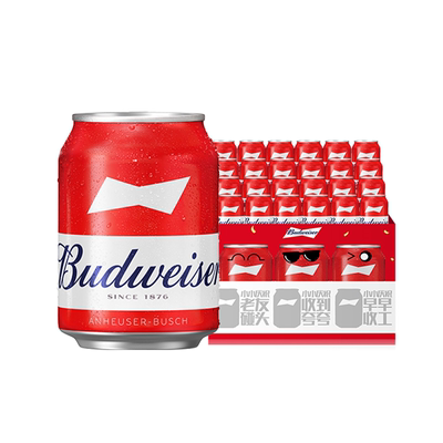 百威啤酒迷你罐255ml*24听