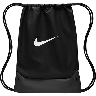 Nike/耐克官方正品Brasilia新款男黑白色健身束口袋IB4409-010