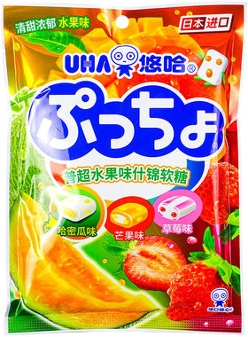 UHA/悠哈碳酸夹心软糖果汁味觉糖