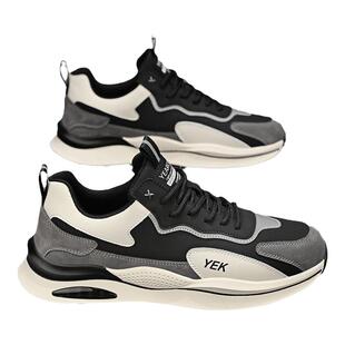 意尔康运动鞋男鞋2026新款春夏季百搭爆款男士厚底增高休闲老爹鞋