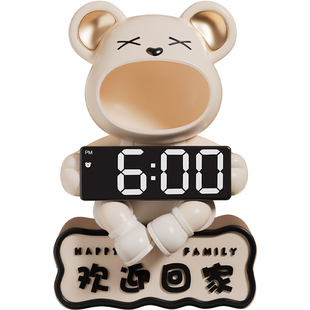 暴力熊摆件入户门口钥匙收纳玄关装饰品欢迎回家鞋柜搬家乔迁礼物