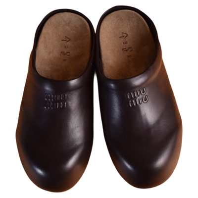 米奇大头鞋型厚底勃肯包头半拖女