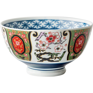 轻奢家用宫廷复古米饭碗简约中式家用吃饭碗陶瓷碗烤箱微波炉碗