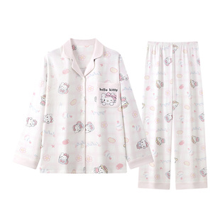 睡衣女款秋冬德绒保暖长袖2025新款少女加厚家居服可外穿套装柔软