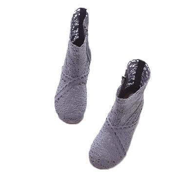 镂空马丁靴平跟单靴包邮