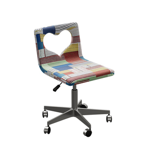 复古风可升降旋转梳妆椅设计师款化妆间休闲创意多巴胺色彩化妆椅