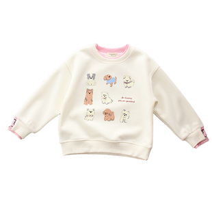 女童卡通假两件卫衣中大童宽松舒适圆领上衣儿童洋气打底衫26春款