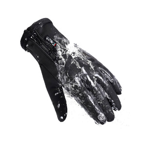 外卖骑行手套男冬季摩托车防寒防水触屏加绒加厚保暖骑手装备神器