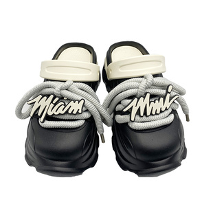 夏季大头厚底增高情侣凉拖鞋男女外穿老爹鞋洞洞鞋包头凉鞋沙滩鞋