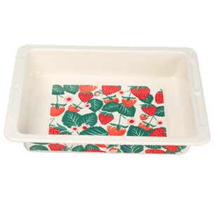 珐琅彩烤盘搪瓷盘菜盘烤鱼盘餐盘北欧风格纯色小清新盘可明火烤箱