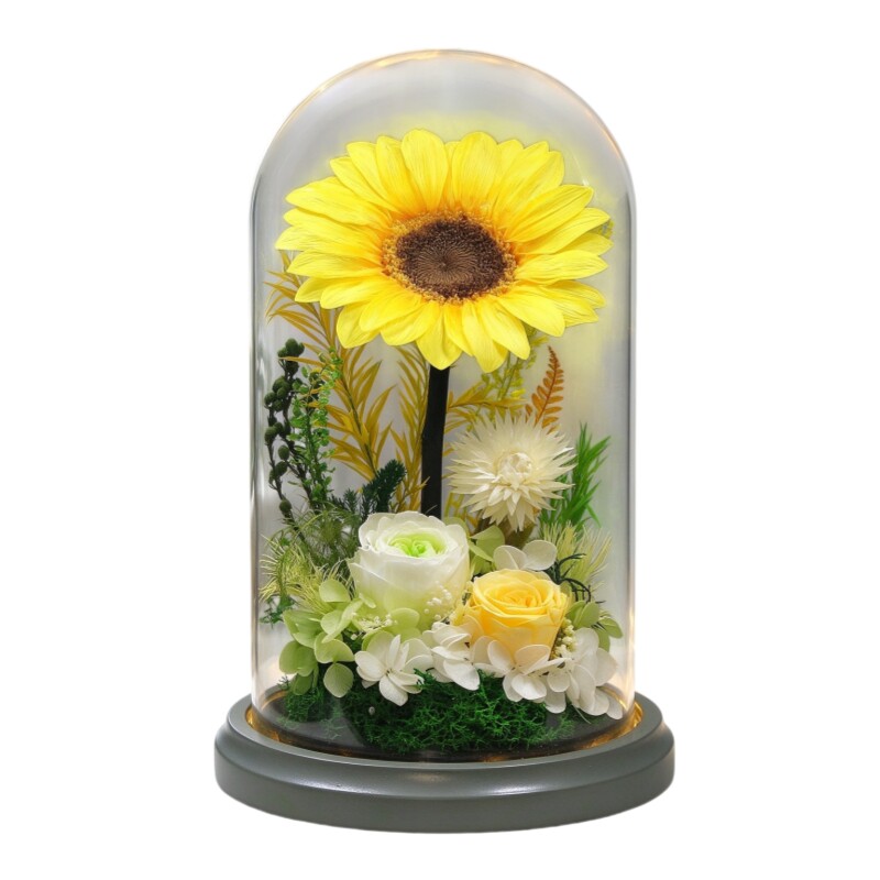 向日葵永生花礼盒生日教师节
