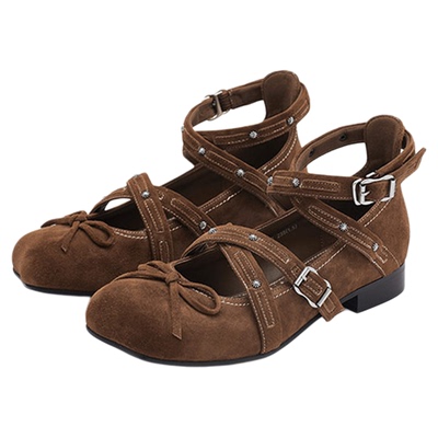 SugarSu蝴蝶头芭蕾舞玛丽珍单鞋