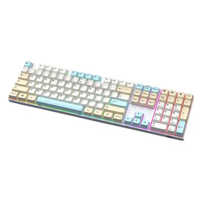 RK108三模机械键盘套件RGB蓝牙2.4G无线有线客制化热插可替换键帽
