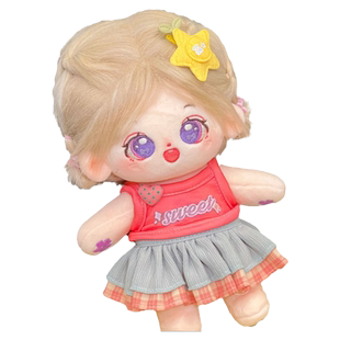 棉花娃娃衣服秋冬娃衣20cm玩偶公仔裸娃女娃的圣诞服装无属性冬装