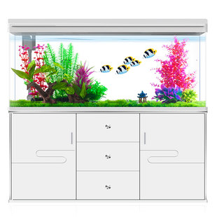 中大型鱼缸客厅家用水族箱落地懒人免换水生态玻璃小型金鱼缸带柜