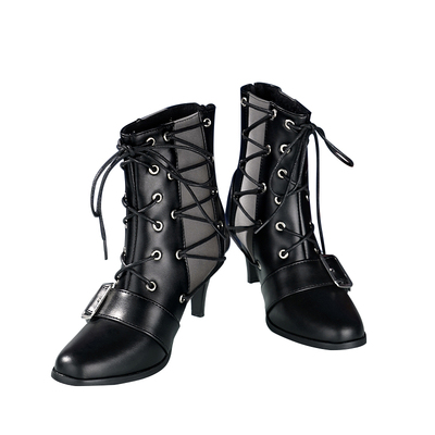 三分妄想明日方舟忍冬cos鞋子cosplay短靴鞋细跟二次元漫展道具鞋