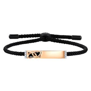 送爱人PROMESSA周生生18K分色黄金钻石手链刻字93884B