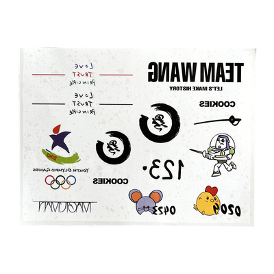 王嘉尔同款纹身贴买一送一防水