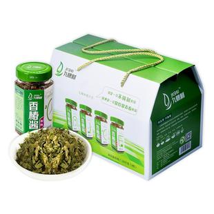 河南特产九棵树香椿酱香椿芽香辣拌面拌饭酱下饭菜礼盒装210gx6瓶