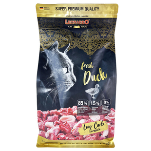 德国小李子LEONARDO鲜肉无谷低敏三文鱼鸭肉幼猫成猫粮 1.5kg/4kg